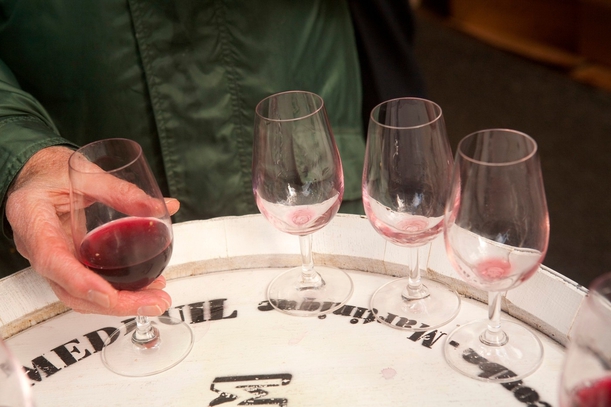 Red wine at a Beaujolais nouveau festival, Paris