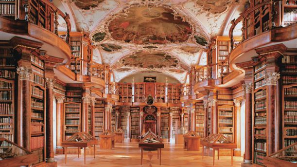 abbey library st gallen švýcarsko