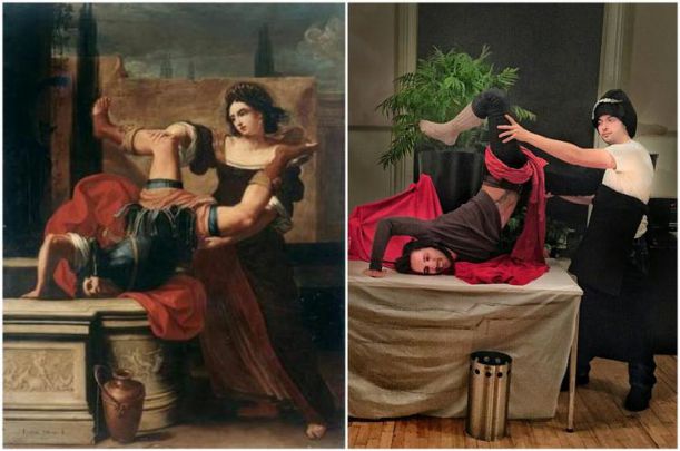 14. Timoclea uccide il capitano di Alessandro Magno by Elisabetta Sirani 1659