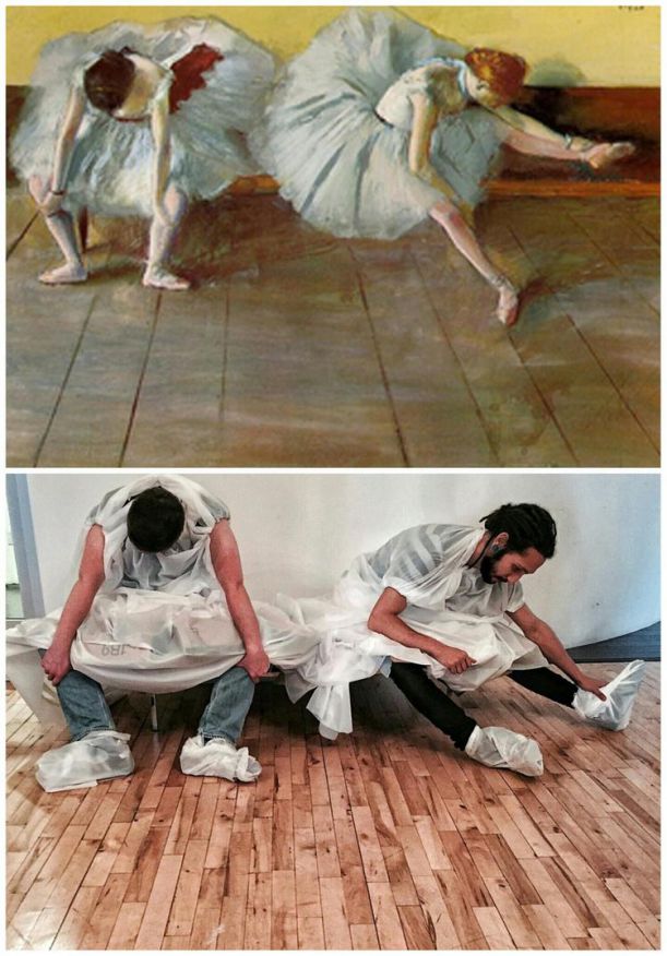 2. Two Ballet Dancers by Edgar Degas 1879