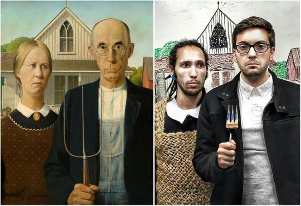 4. American Gothic by Grant Wood 1930