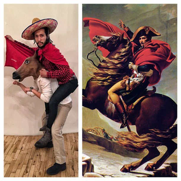 7. Napoleon Crossing the Alps by Jacques-Louis David