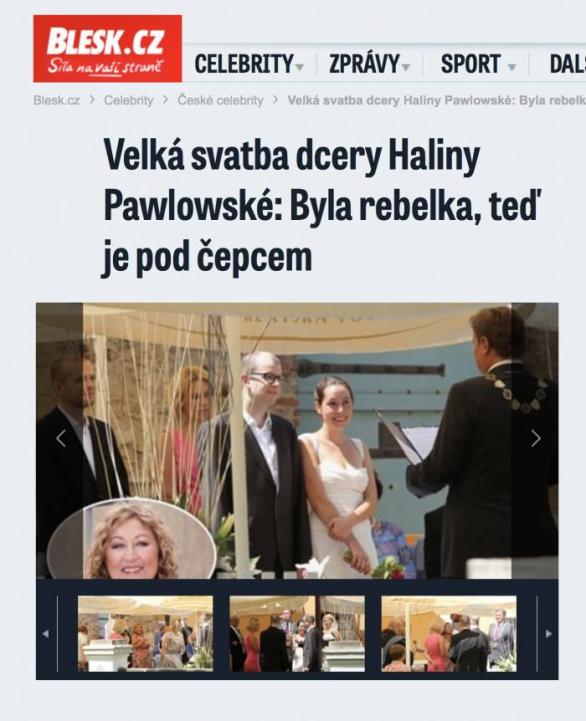 Pan Pawlovský se pokusil pokoutným sňatkem s dcerou slavné češky dostat mezi smetánku