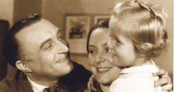 S manželkou Alicí a dcerou Janou
