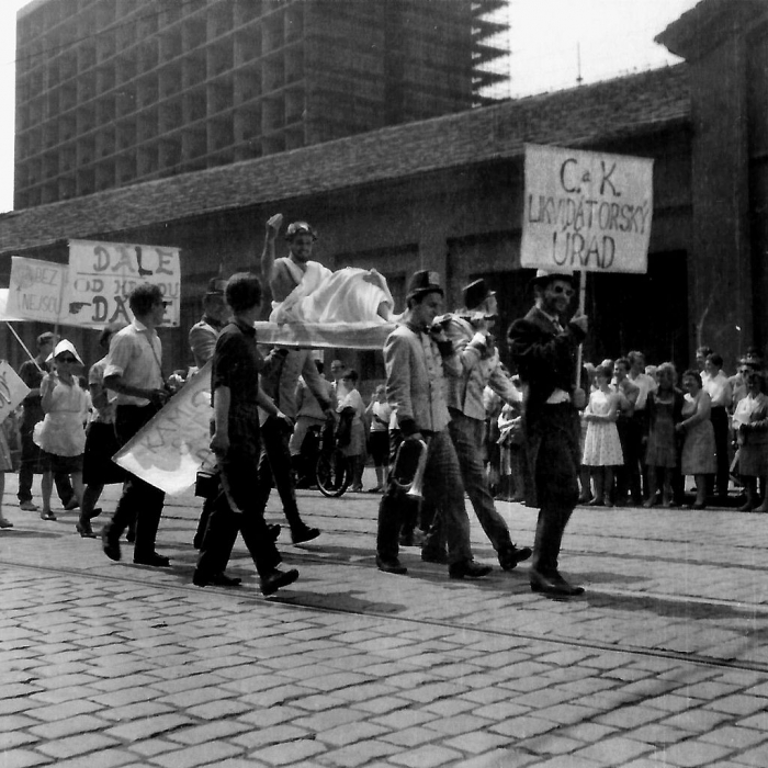 Majáles v Praze v roce 1966.