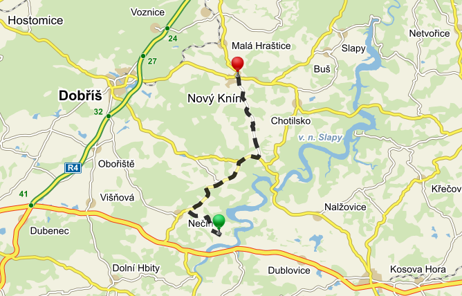 Vzdálenost: 17 km