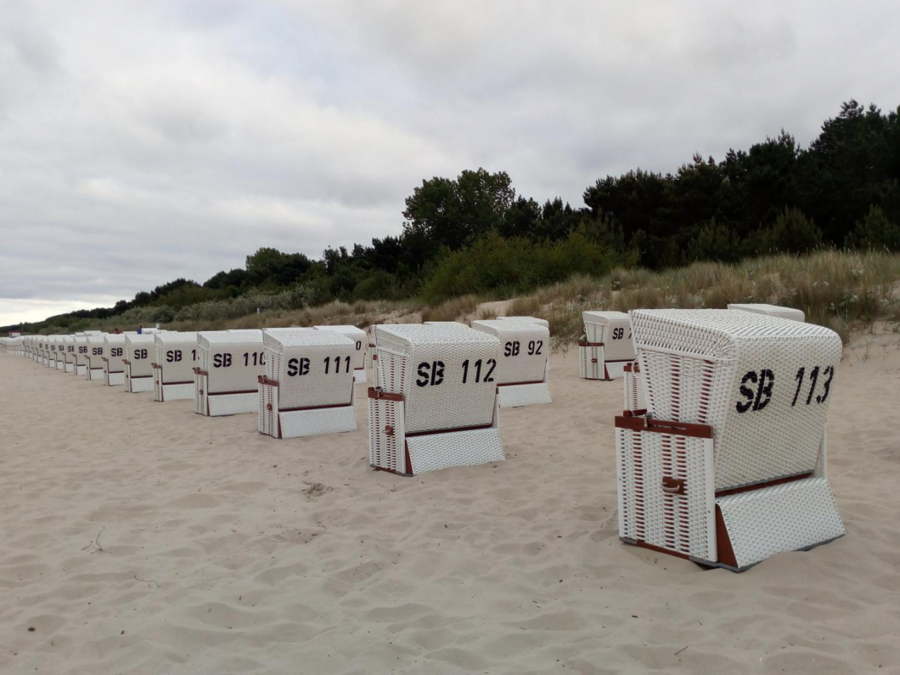 A takto vypadají pláže u Baltského moře dnes. Zinnowitz 2018.