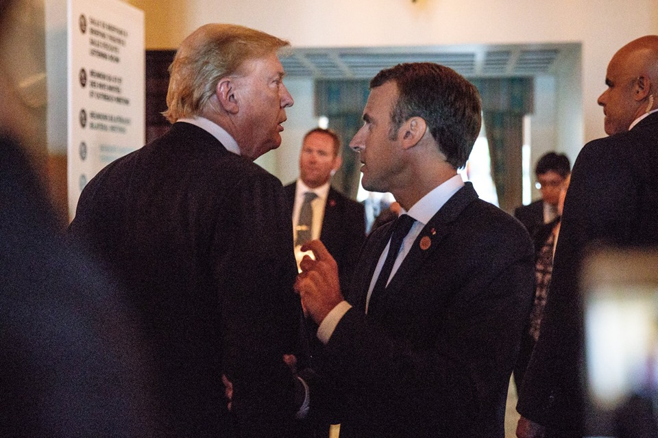 Setkání Trumpa s Macronem