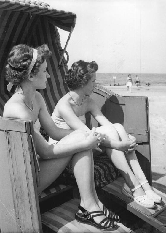 Dovolená na poloostrově Darß 1955.