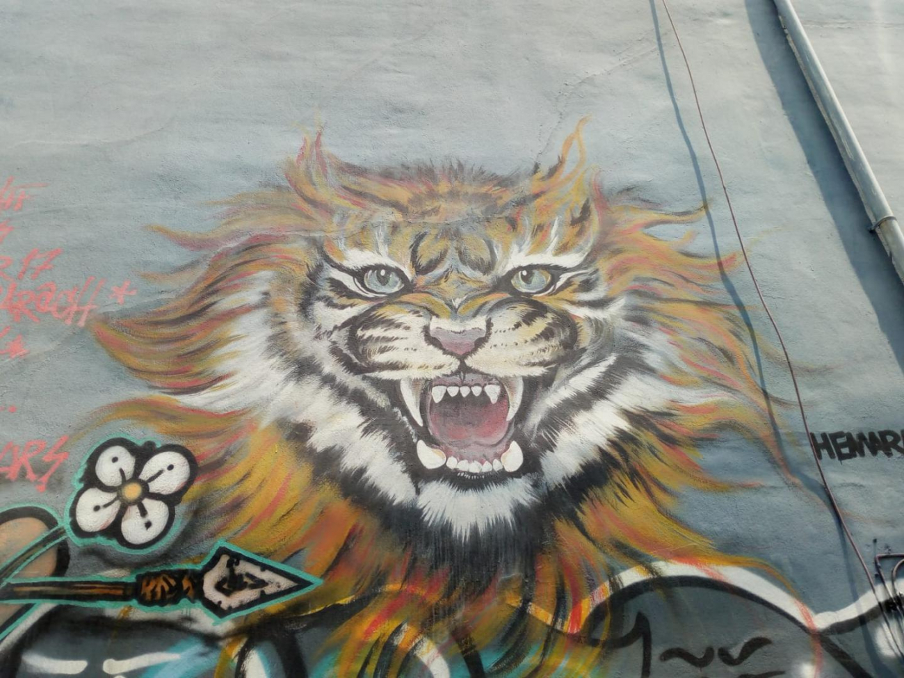 Street art v thajském Bangkoku.