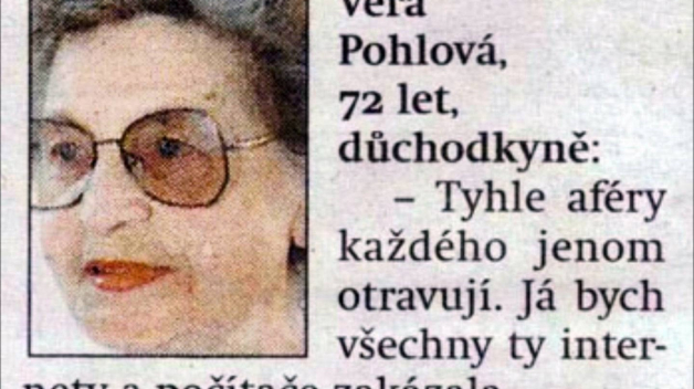 Věra Pohlová - legenda těch internetů již 21 let.