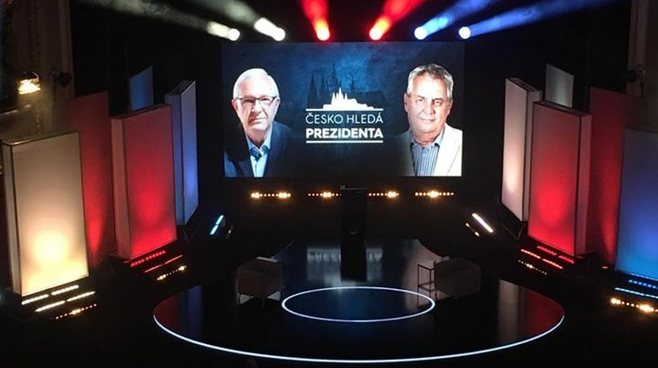 První duel Zeman – Drahoš proběhl na Primě pod moderátorským dohledem Karla Voříška, oproti debatě na České televizi šlo o estrádu
