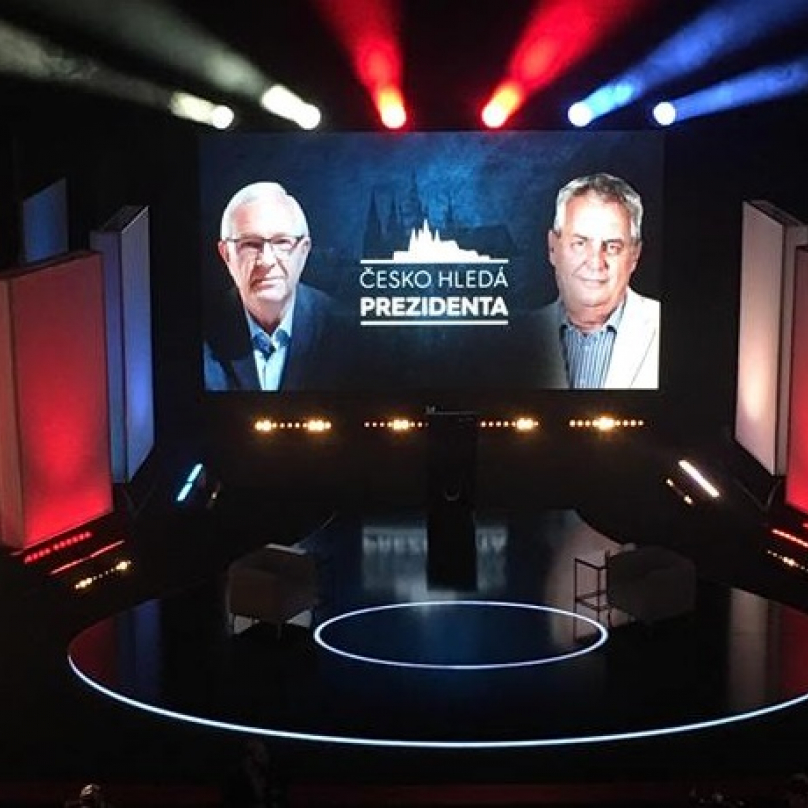 První duel Zeman – Drahoš proběhl na Primě pod moderátorským dohledem Karla Voříška, oproti debatě na České televizi šlo o estrádu
