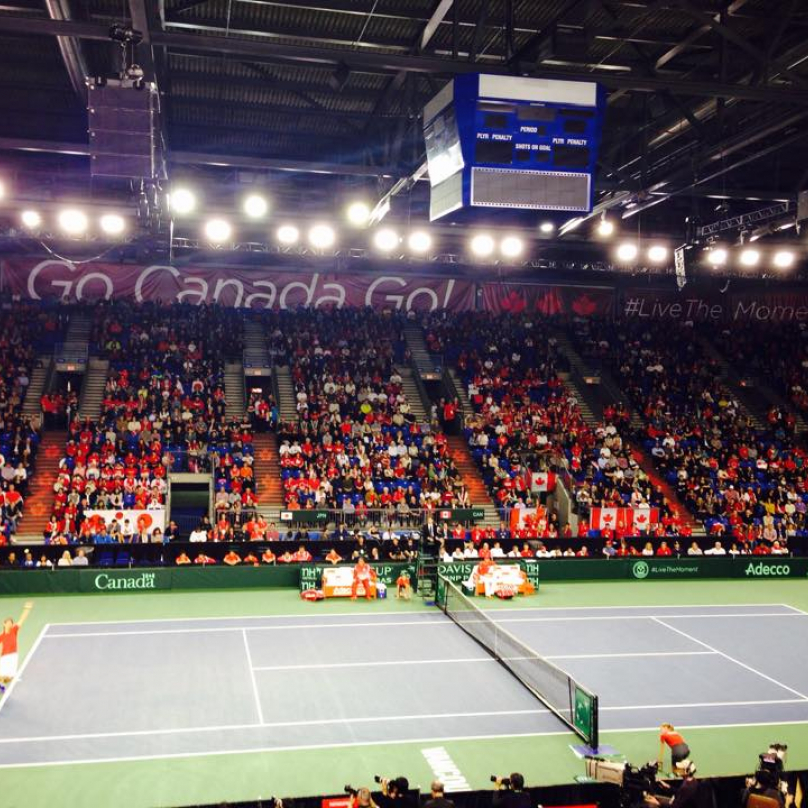 Davis Cup v Kanadě. I zde si získal tento turnaj značnou popularitu!