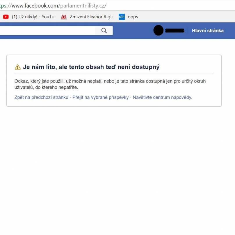 Kdo by se chtěl oblažit nějakým tím příspěvkem z FB Parlamentních listů, ten má smolíka.