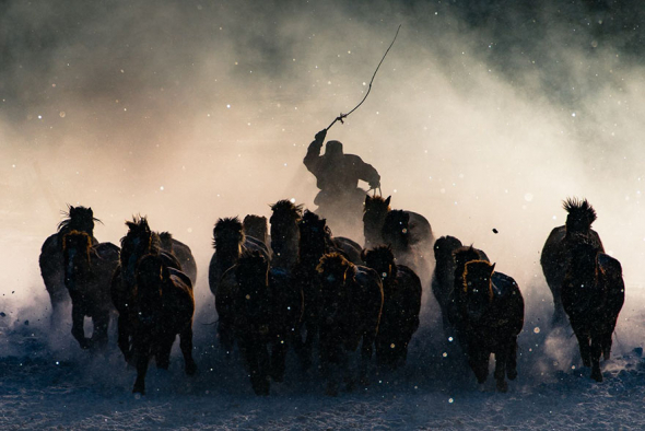 1. Velká cena:  Zimní jezdec, Mongolsko