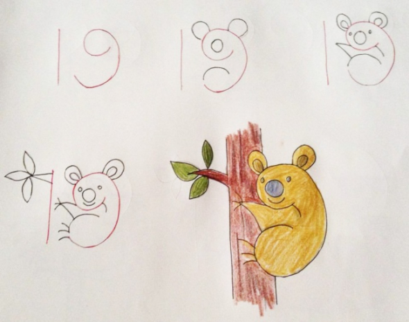 3. Kreslíme na čísle 19